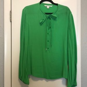 Green Diane Von Furstenberg blouse